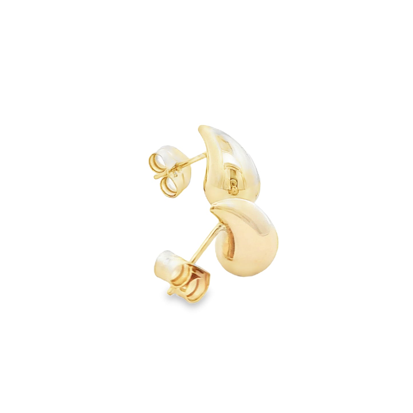 Yellow Gold TearDrop Stud Earrings Gardiner Brothers