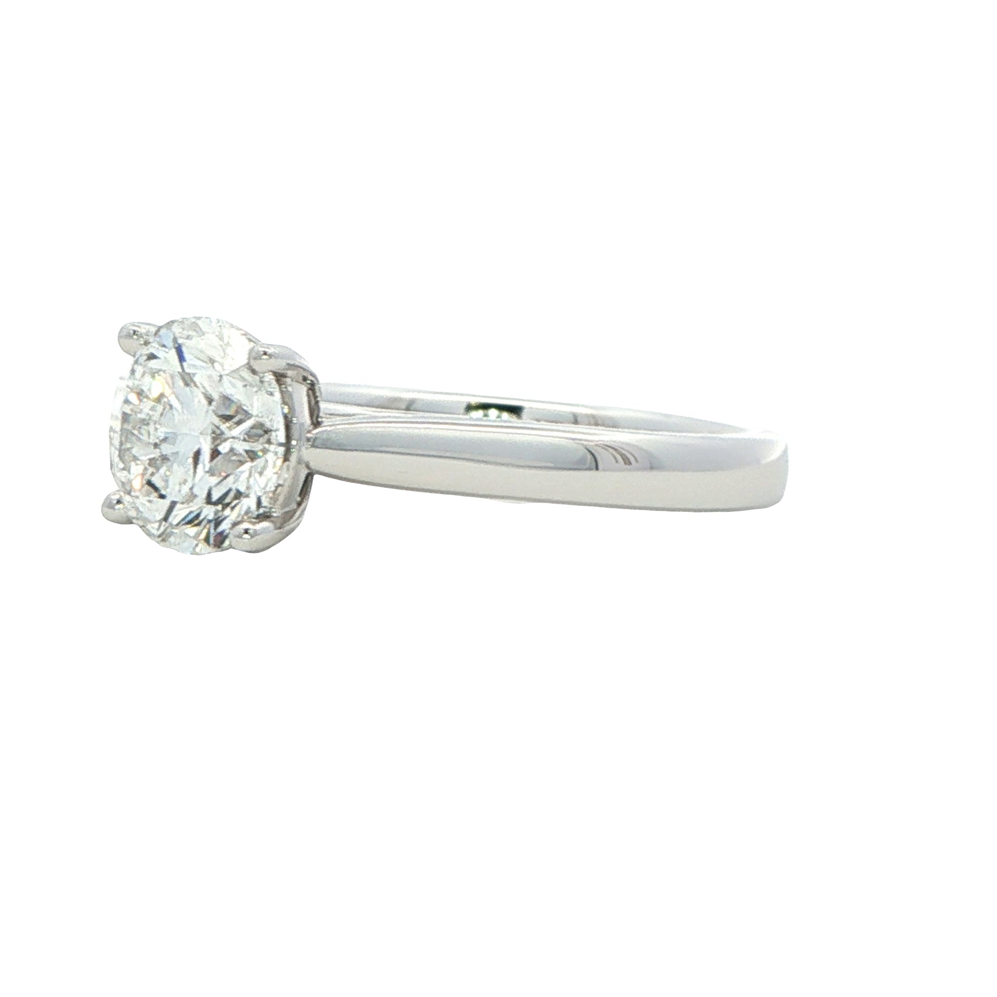 Platinum Round Brilliant Cut Diamond Solitaire Ring - 1.50cts Gardiner Brothers