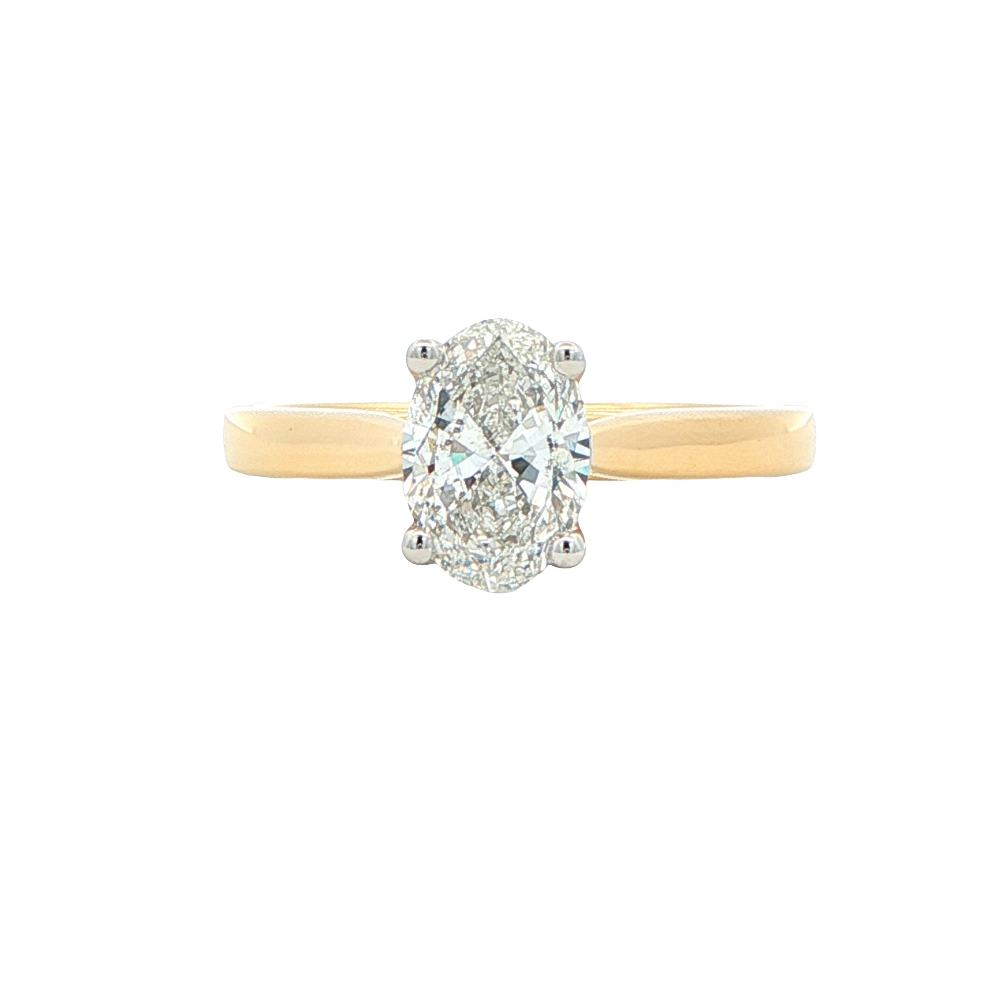 Oval Shaped Diamond Solitaire Ring - 1.00cts Gardiner Brothers