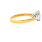 Oval and pear shaped diamond 3 stone ring - 1.95cts Gardiner Brothers
