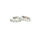 Round Brilliant Cut Diamond set Hoop Earrings 10mm - 0.30cts Gardiner Brothers