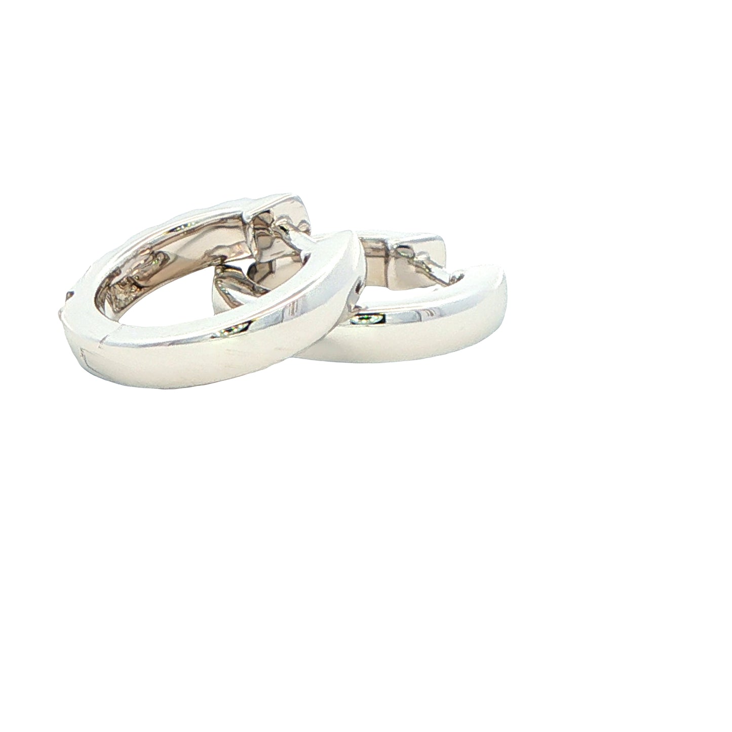 Round Brilliant cut diamond hoop earrings 14mm - 0.75cts Gardiner Brothers