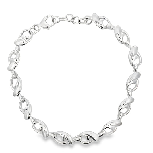 Silver Fancy Link Bracelet Gardiner Brothers