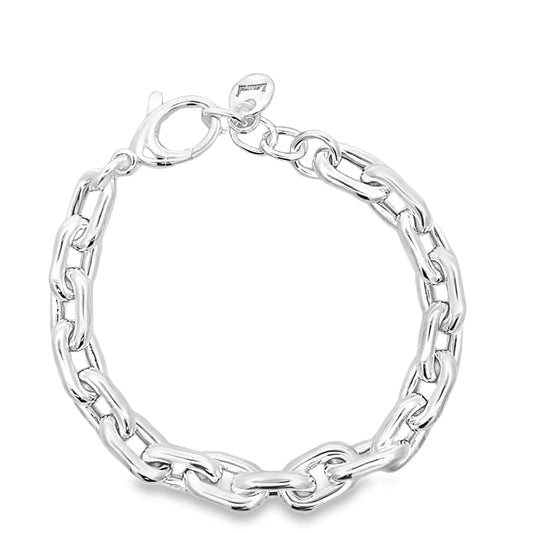 Silver Oblong Link Bracelet Gardiner Brothers