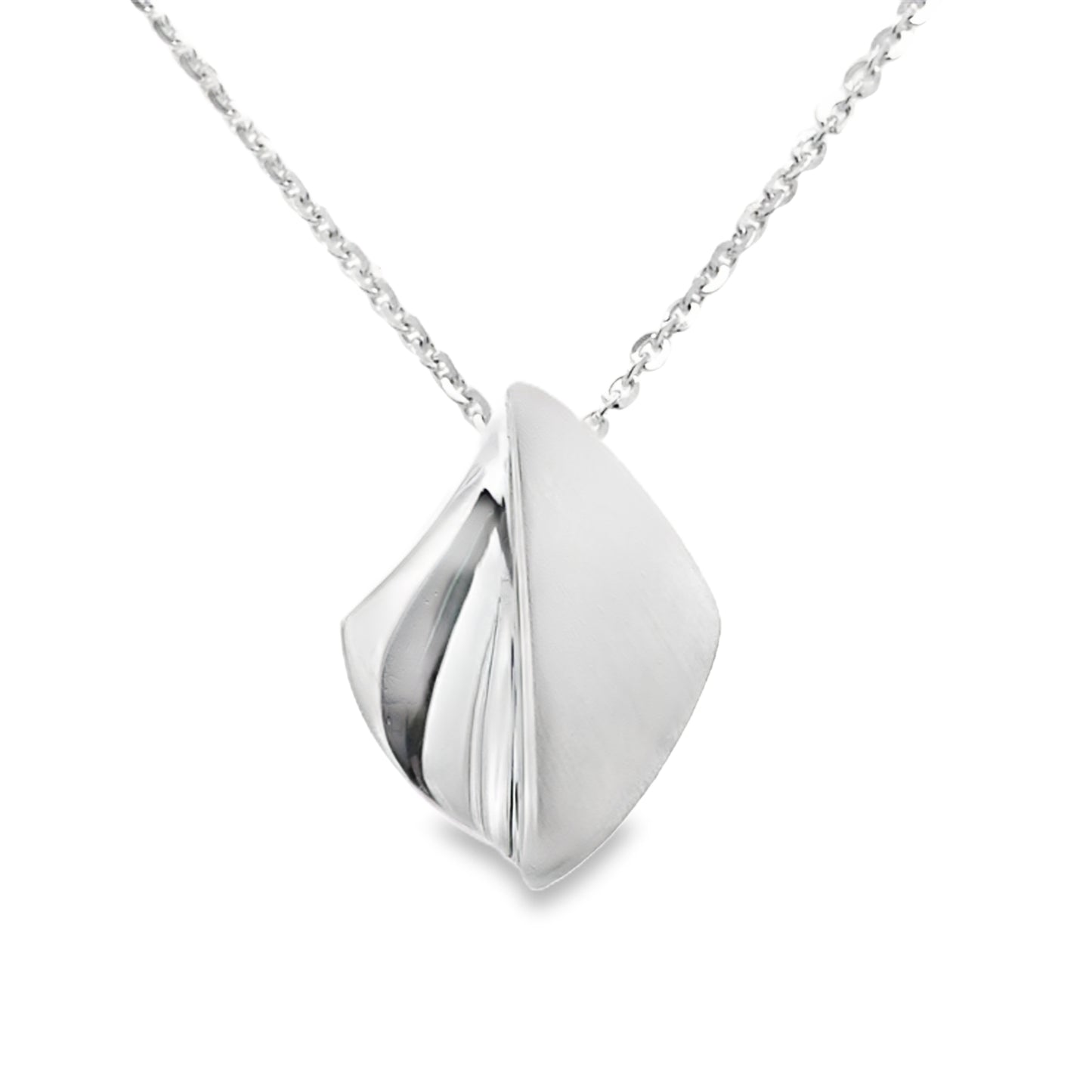Silver Fancy Folded Pendant Gardiner Brothers