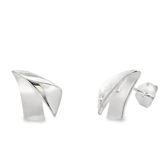 Silver Inverted V Shape Earrings Gardiner Brothers