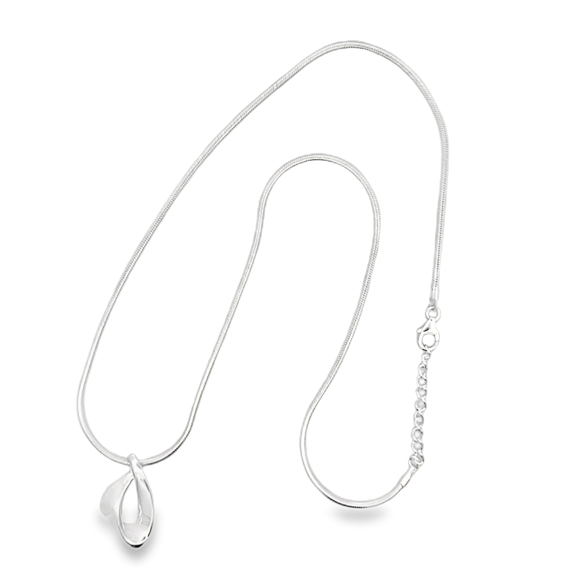 Silver Fancy Ribbon Pendant Gardiner Brothers