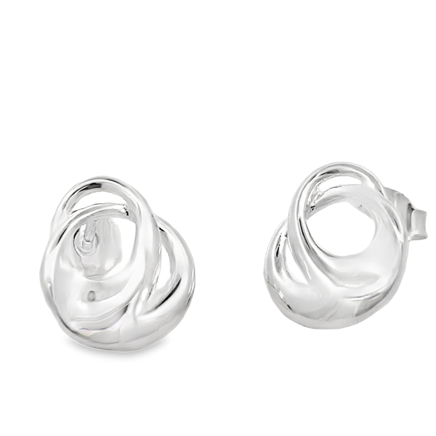 Silver Double Ovals Earrings Gardiner Brothers