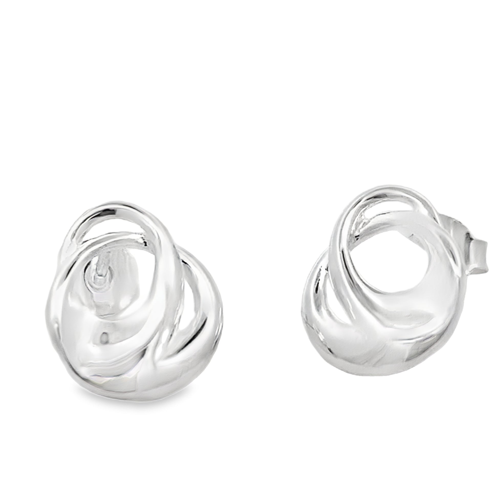 Silver Double Ovals Earrings Gardiner Brothers