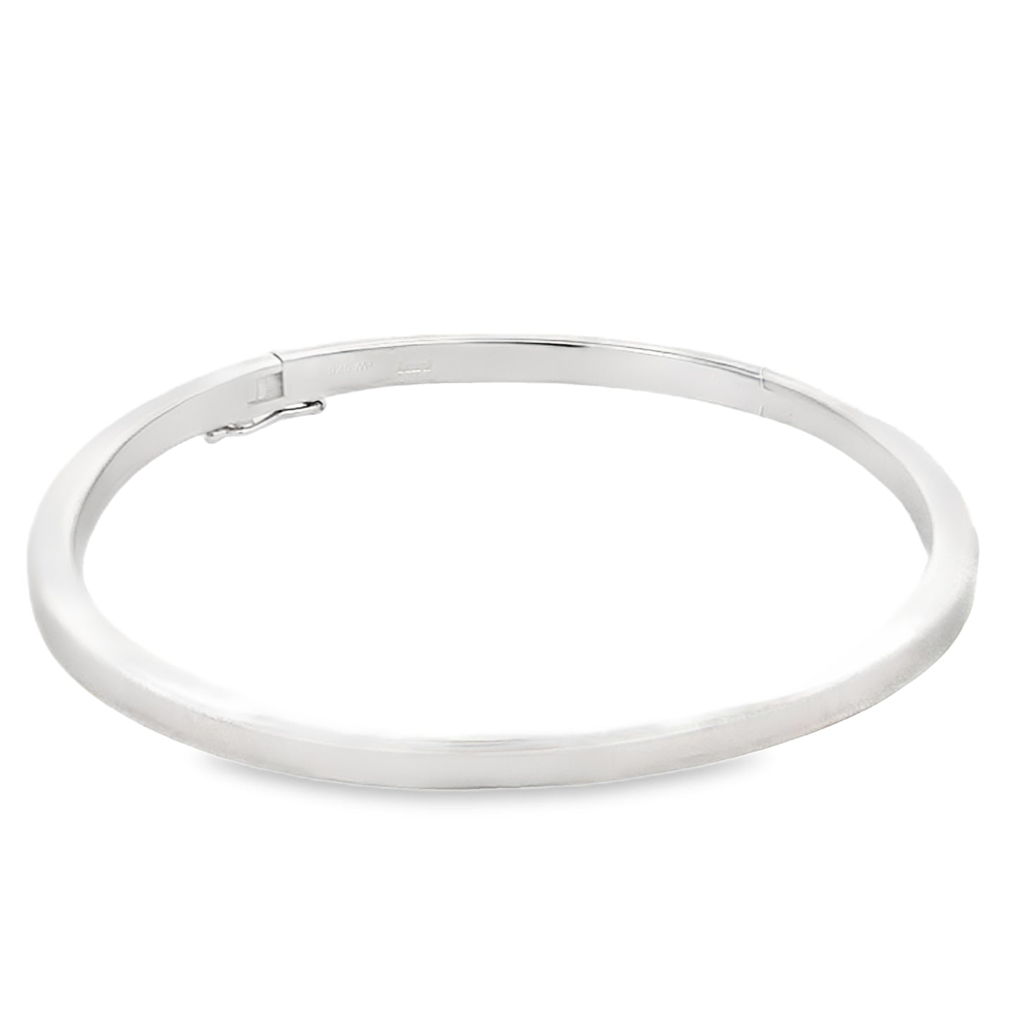 Silver 4mm Flat Profile Bangle Gardiner Brothers
