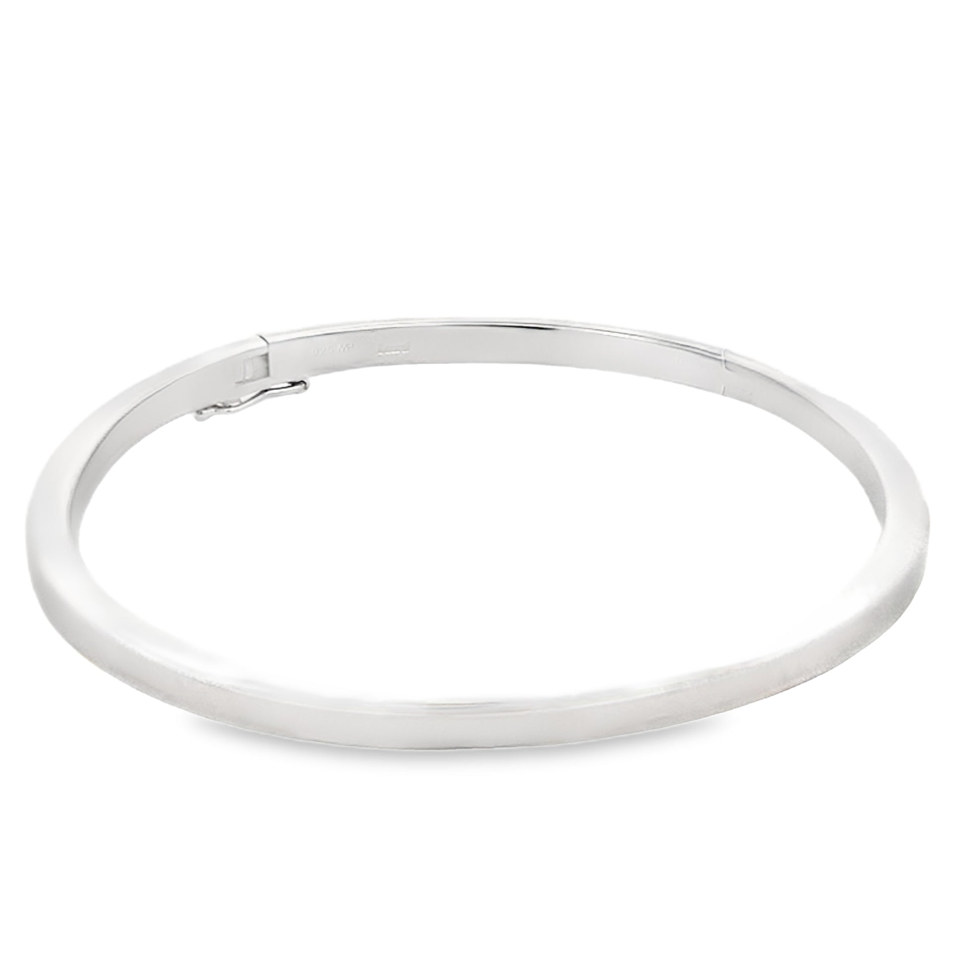 Silver 4mm Flat Profile Bangle Gardiner Brothers