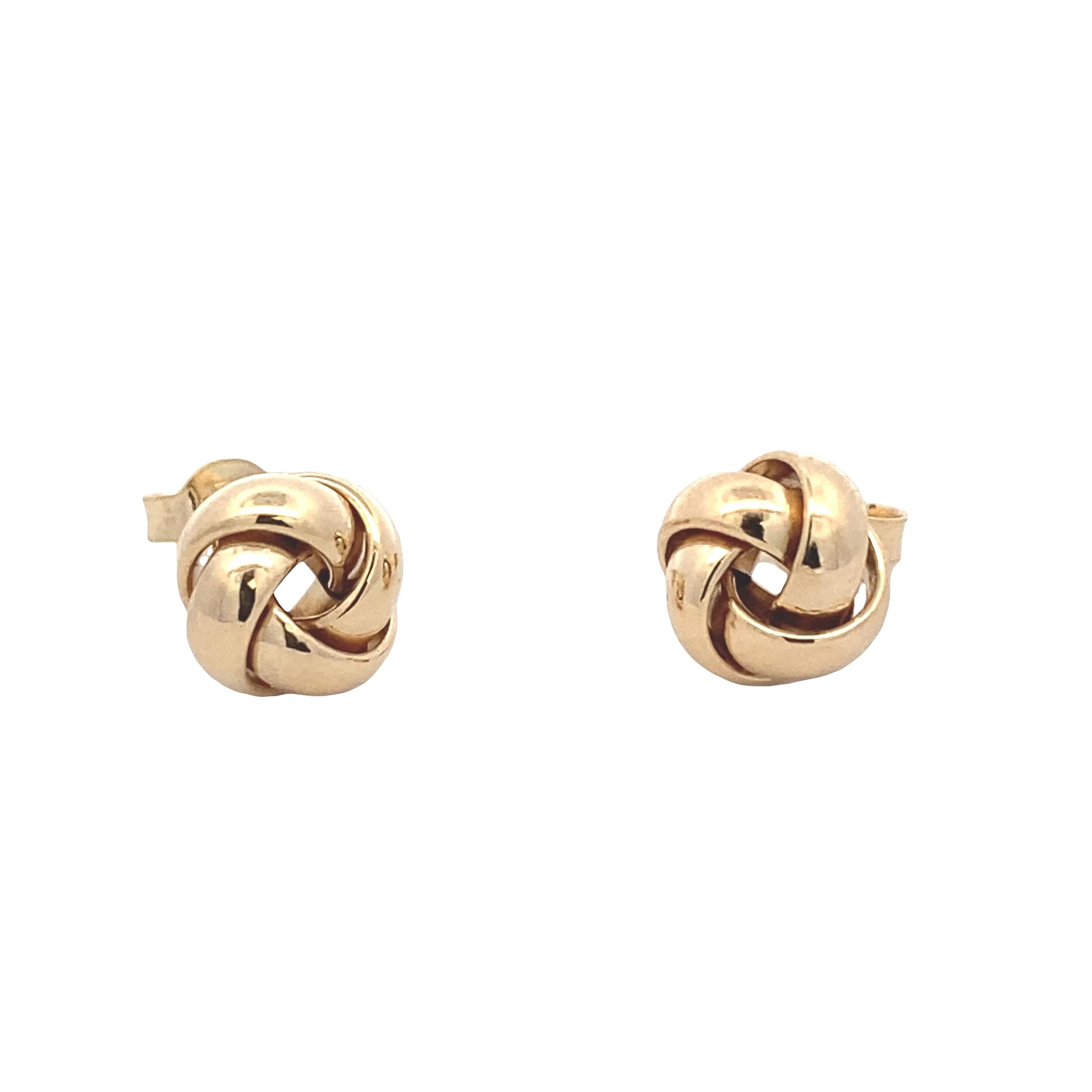 Yellow Gold 4 Strand Knot Earrings Gardiner Brothers