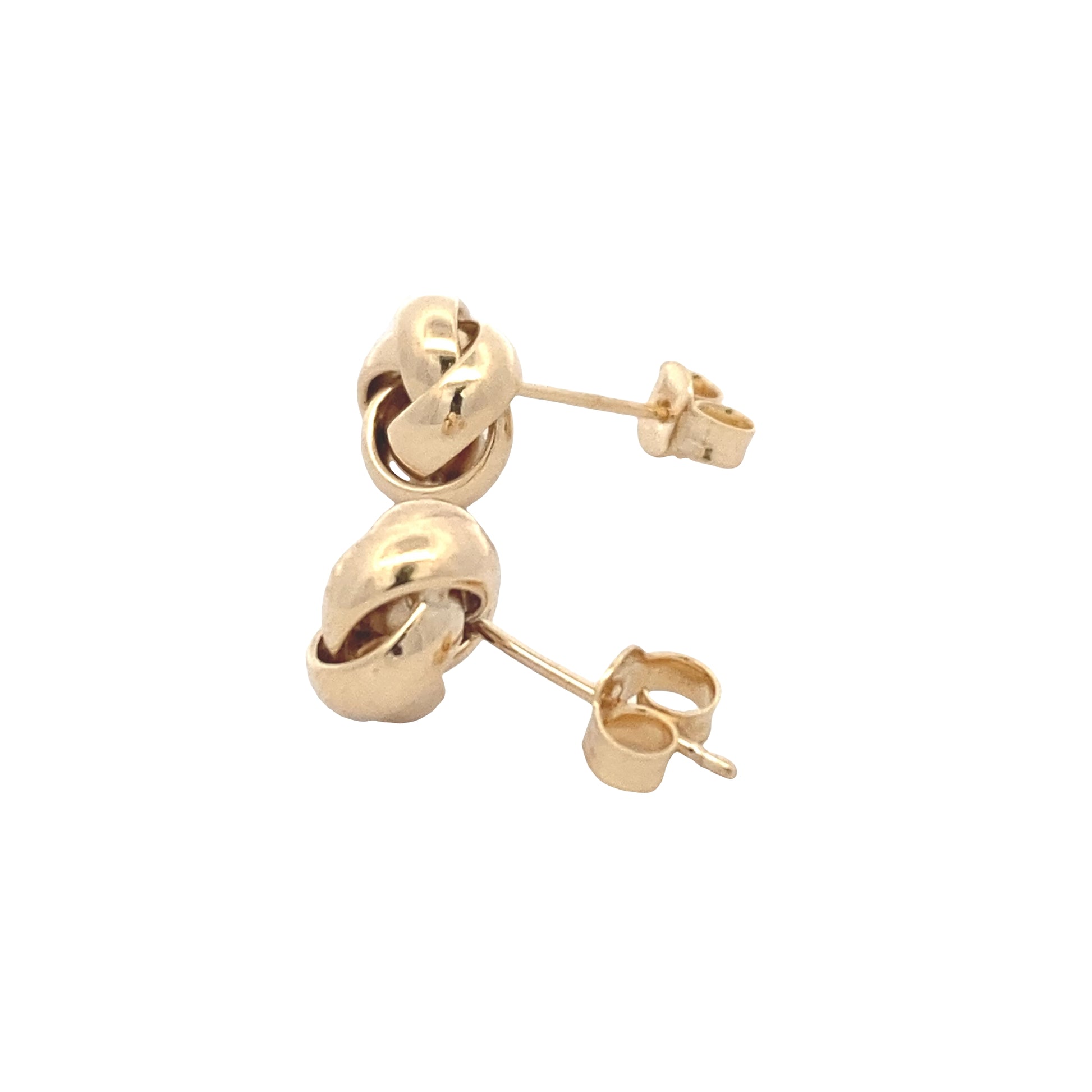 Yellow Gold 4 Strand Knot Earrings Gardiner Brothers