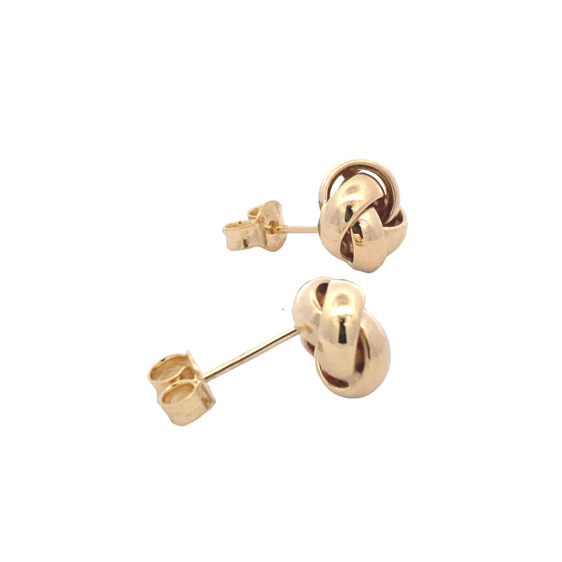 Yellow Gold 4 Strand Knot Earrings Gardiner Brothers