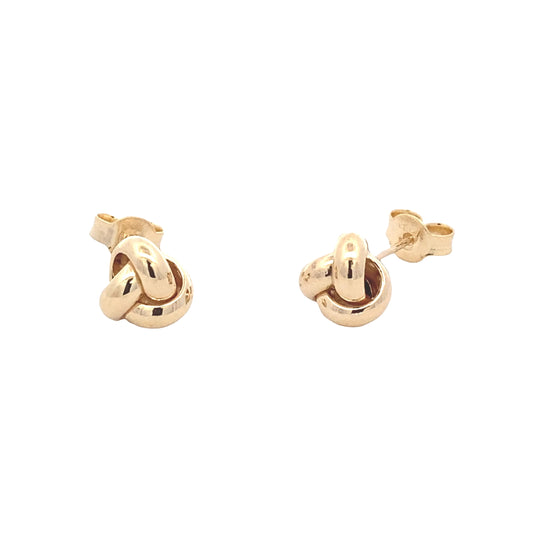 Yellow Gold 3 Strand Knot Earrings Gardiner Brothers