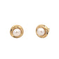 Yellow Gold Pearl Stud Earrings Gardiner Brothers