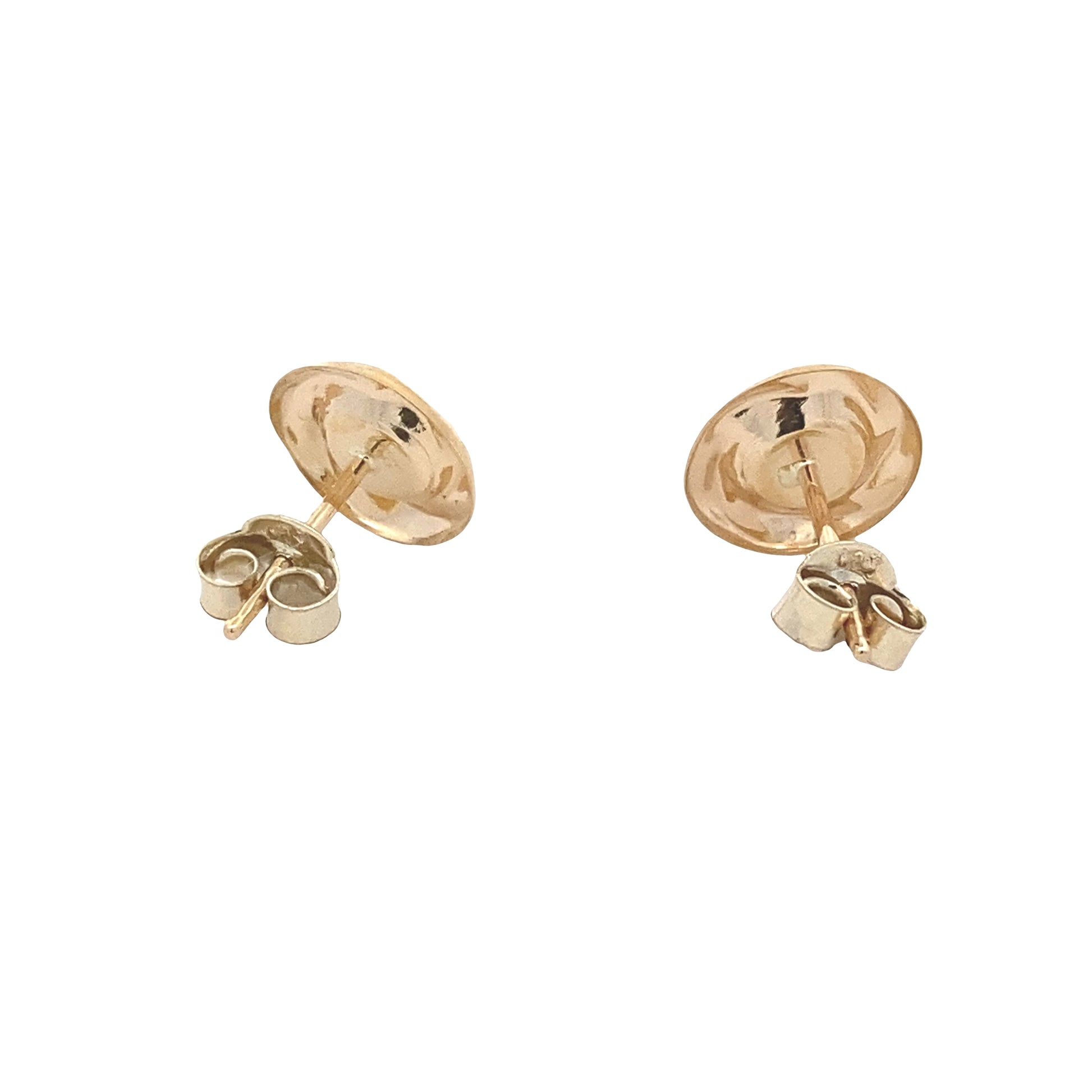 Yellow Gold Pearl Stud Earrings Gardiner Brothers