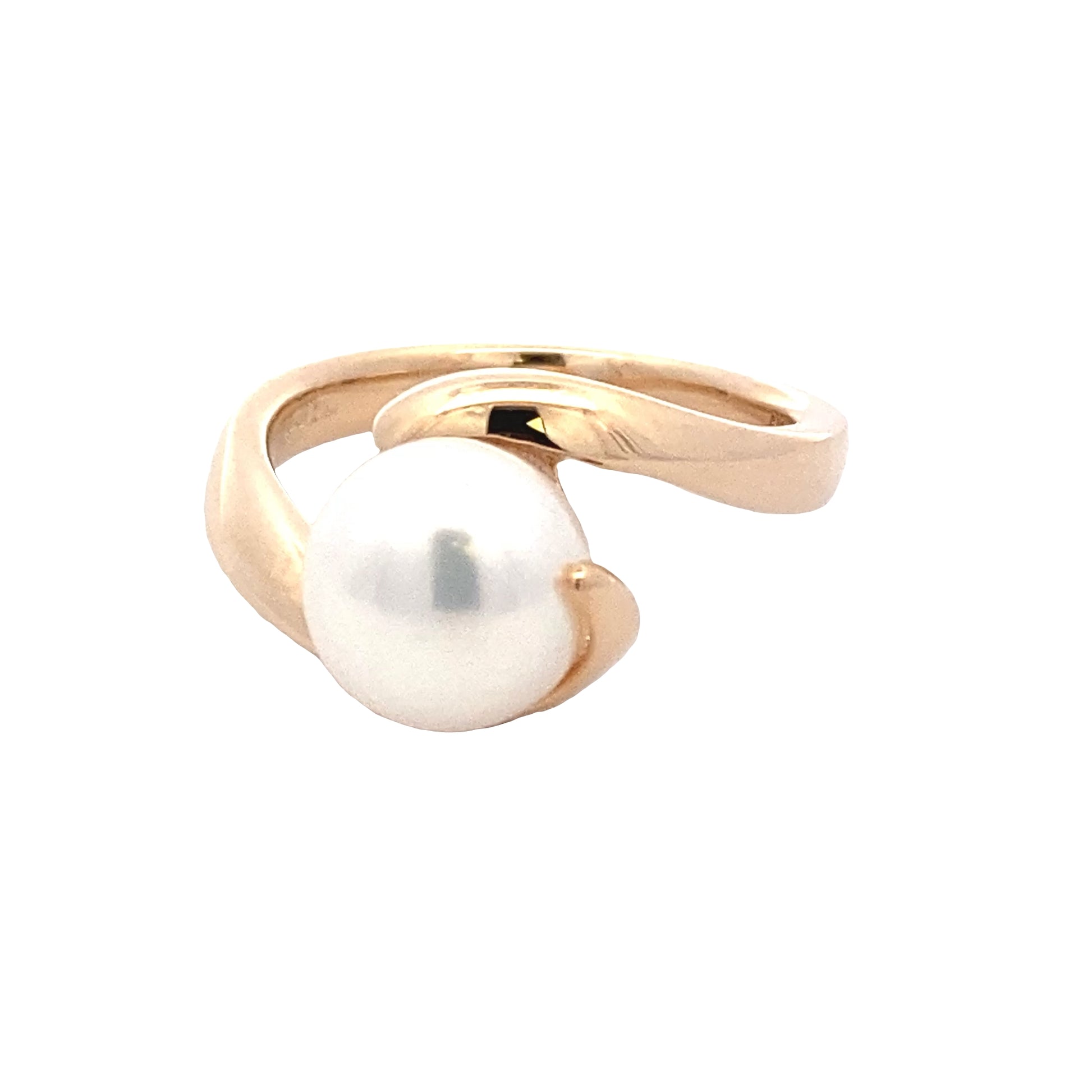 Yellow Gold Fancy Style Pearl Ring Gardiner Brothers