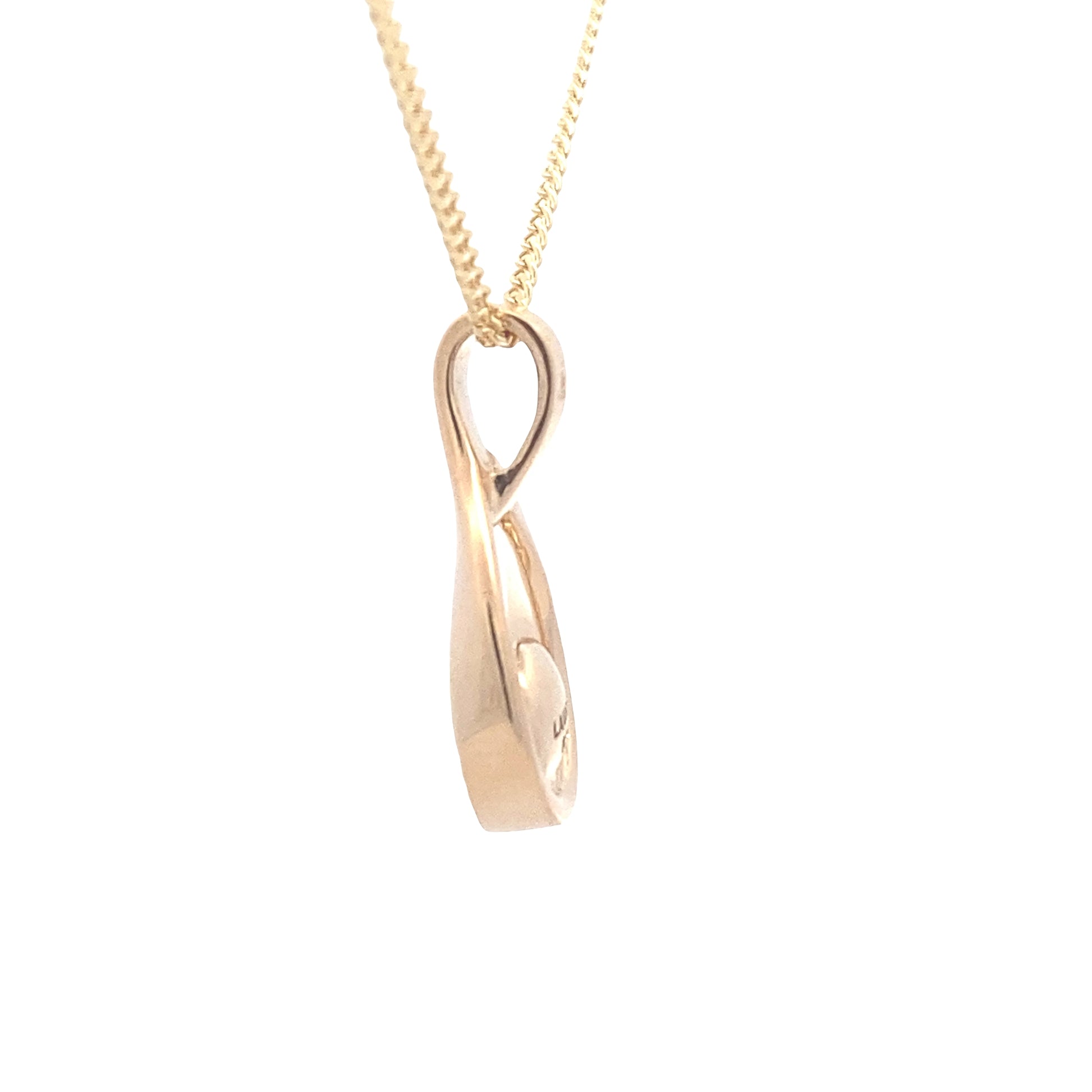 Yellow Gold Teardrop Style Pearl Pendant Gardiner Brothers