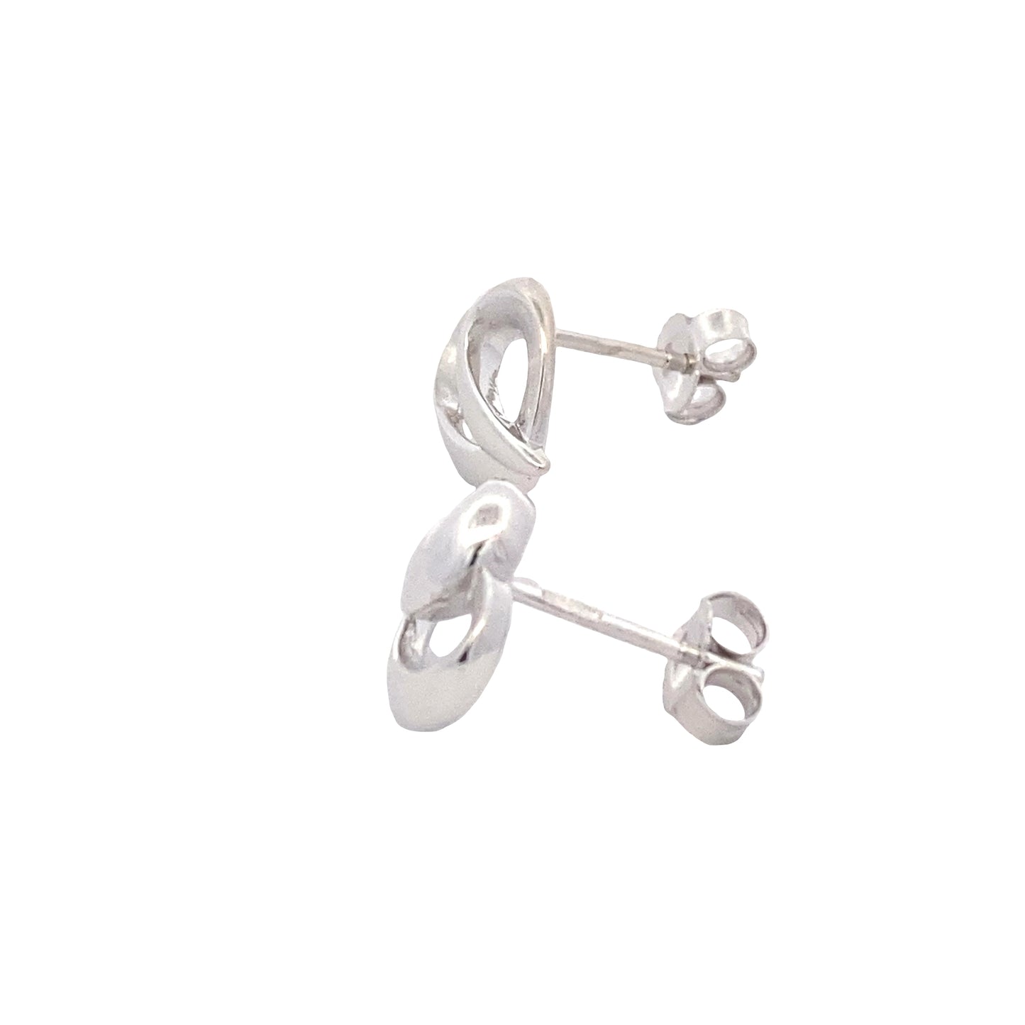 White Gold Fancy Heart Shaped Earrings Gardiner Brothers