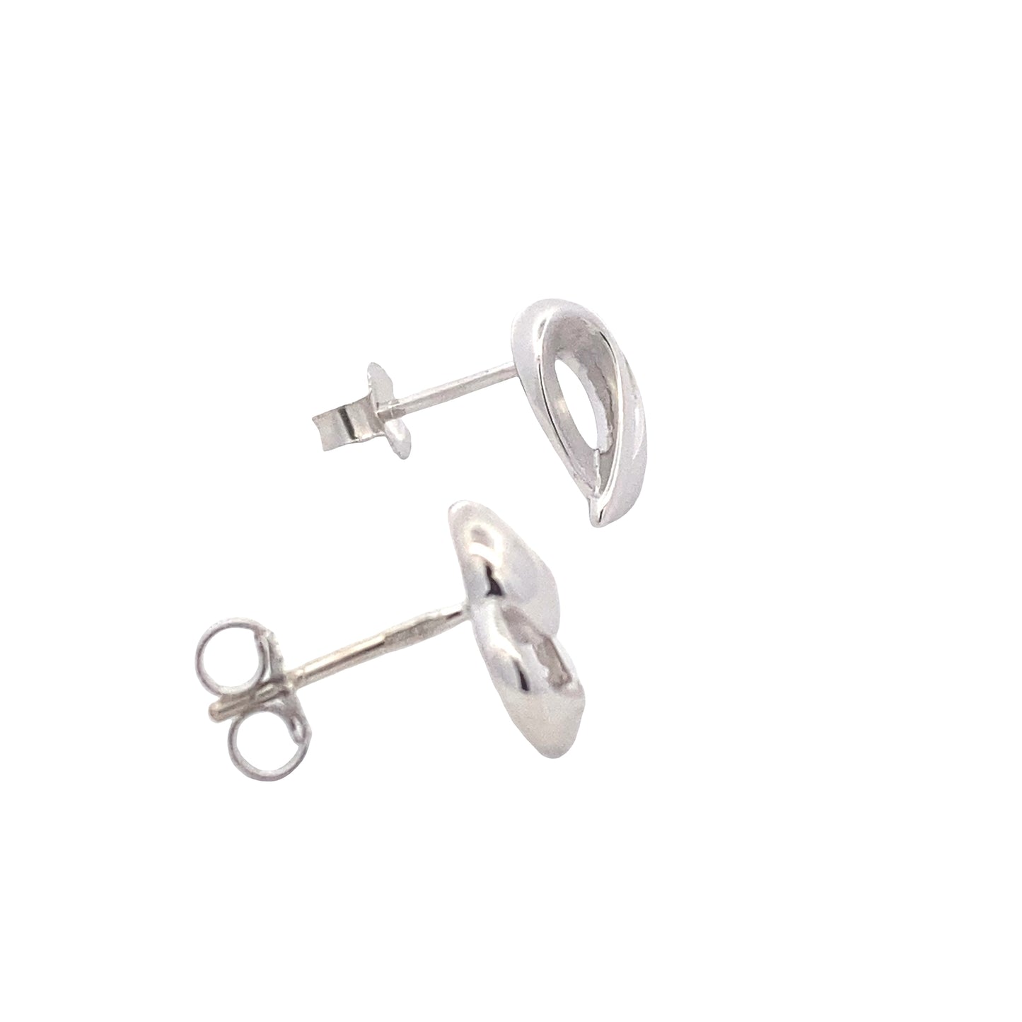 White Gold Fancy Heart Shaped Earrings Gardiner Brothers