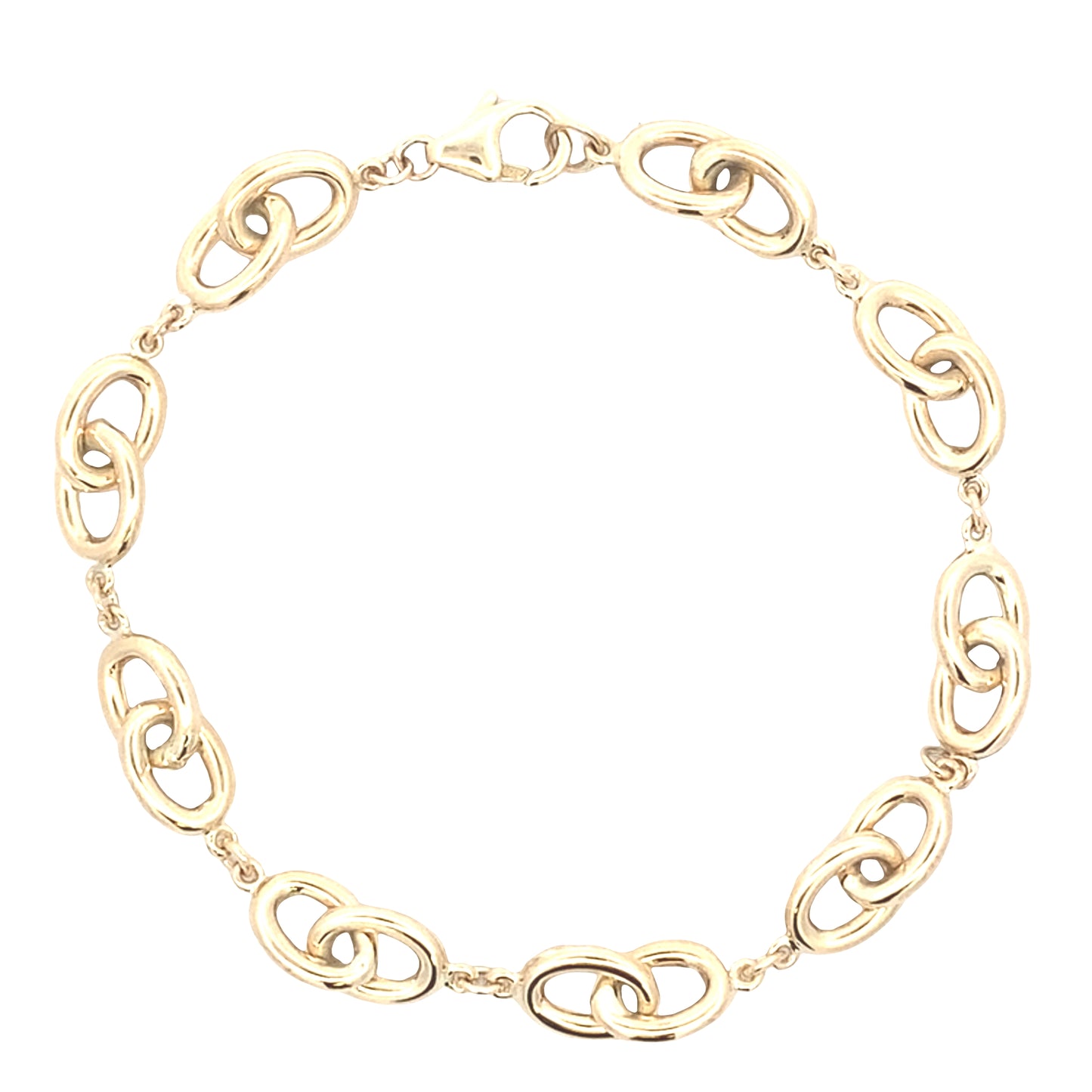 Yellow Gold Oval Link Bracelet Gardiner Brothers