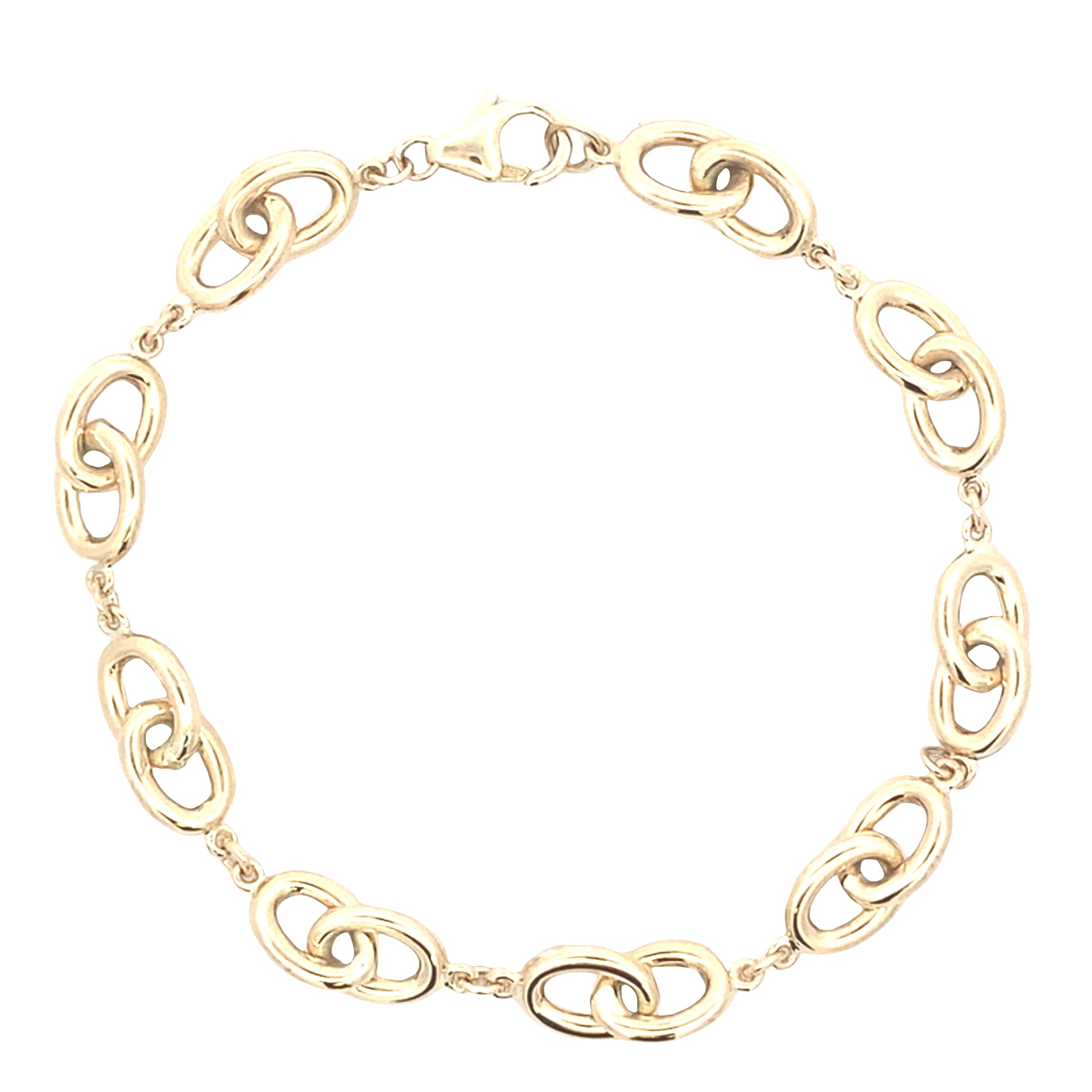 Yellow Gold Oval Link Bracelet Gardiner Brothers