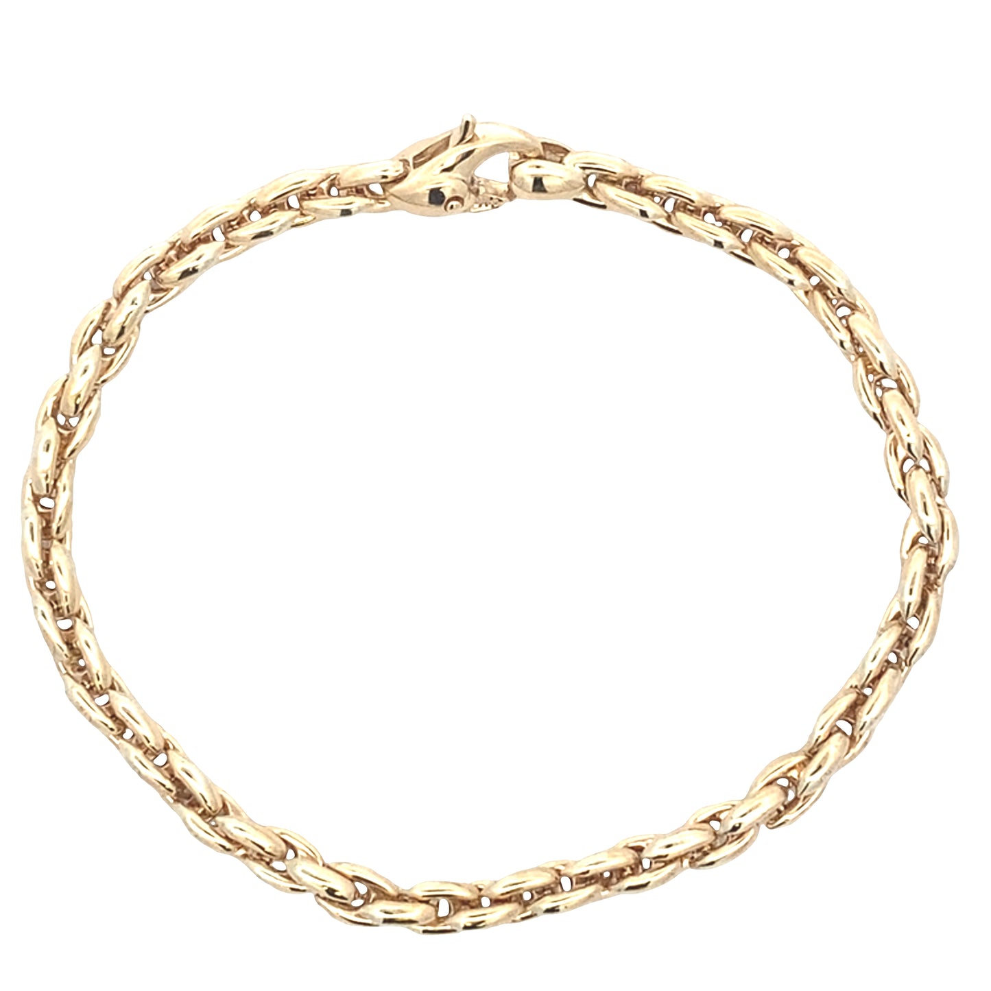 Yellow Gold Tight Oval Link Bracelet Gardiner Brothers