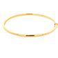 Yellow Gold 3mm "D" Shape Bangle Gardiner Brothers