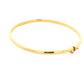 Yellow Gold 3mm "D" Shape Bangle Gardiner Brothers