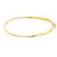 Yellow Gold 4mm Twisted Profile Bangle Gardiner Brothers