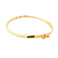Yellow Gold 4mm Twisted Profile Bangle Gardiner Brothers
