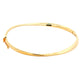 Yellow Gold 4mm Twisted Profile Bangle Gardiner Brothers