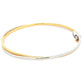 Yellow and White Gold Cross-Over Bangle Gardiner Brothers
