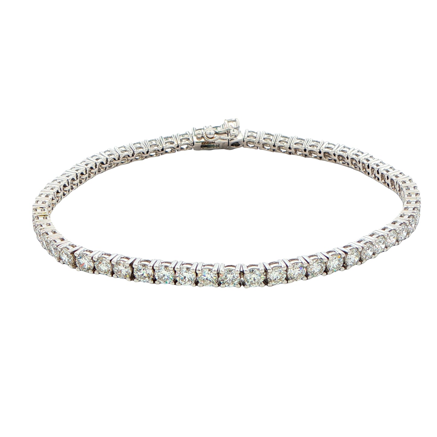 Round Brilliant Cut Diamond Tennis Bracelet - 5.33cts Gardiner Brothers