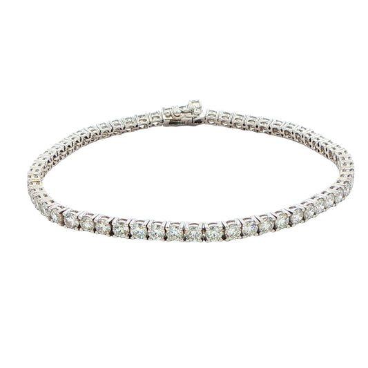 Round Brilliant Cut Diamond Tennis Bracelet - 5.33cts Gardiner Brothers