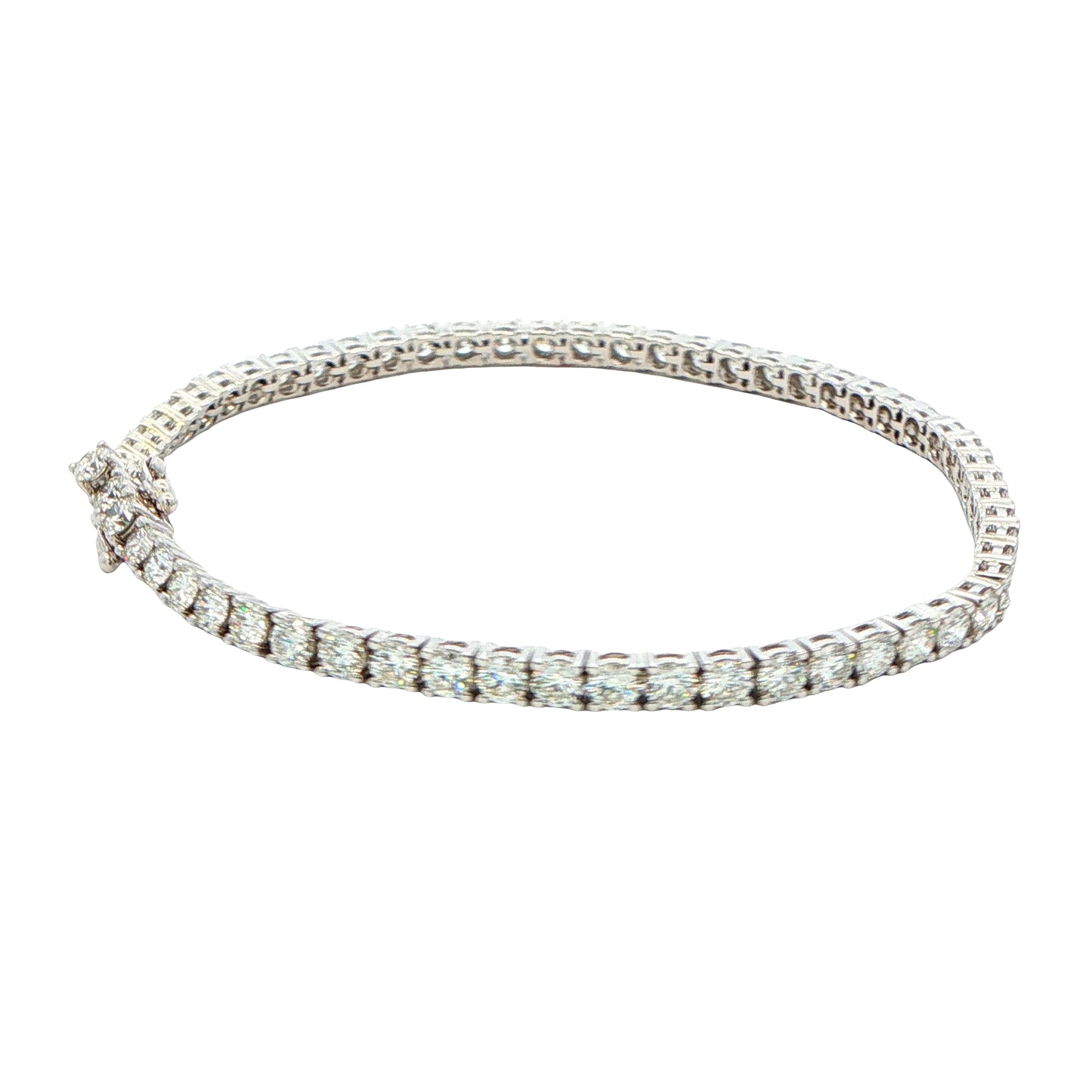 Round Brilliant Cut Diamond Tennis Bracelet - 5.33cts Gardiner Brothers