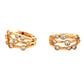 Yellow Gold Diamond Bubble Style Hoop Earrings - 0.51cts Gardiner Brothers