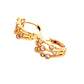 Yellow Gold Diamond Bubble Style Hoop Earrings - 0.51cts Gardiner Brothers