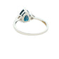 Pear Shaped London Blue Topaz and Diamond Cluster Ring Gardiner Brothers
