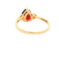 Pear Shaped Garnet and Diamond Cluster Ring Gardiner Brothers