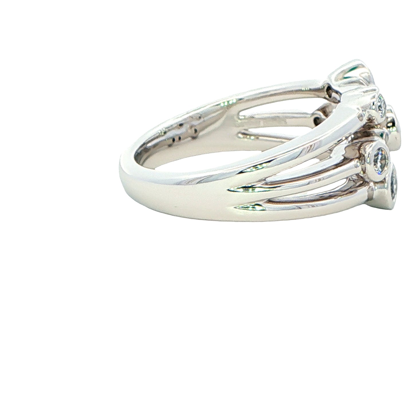 ROUND BRILLIANT CUT DIAMOND BUBBLE STYLE RING - 0.40cts Gardiner Brothers