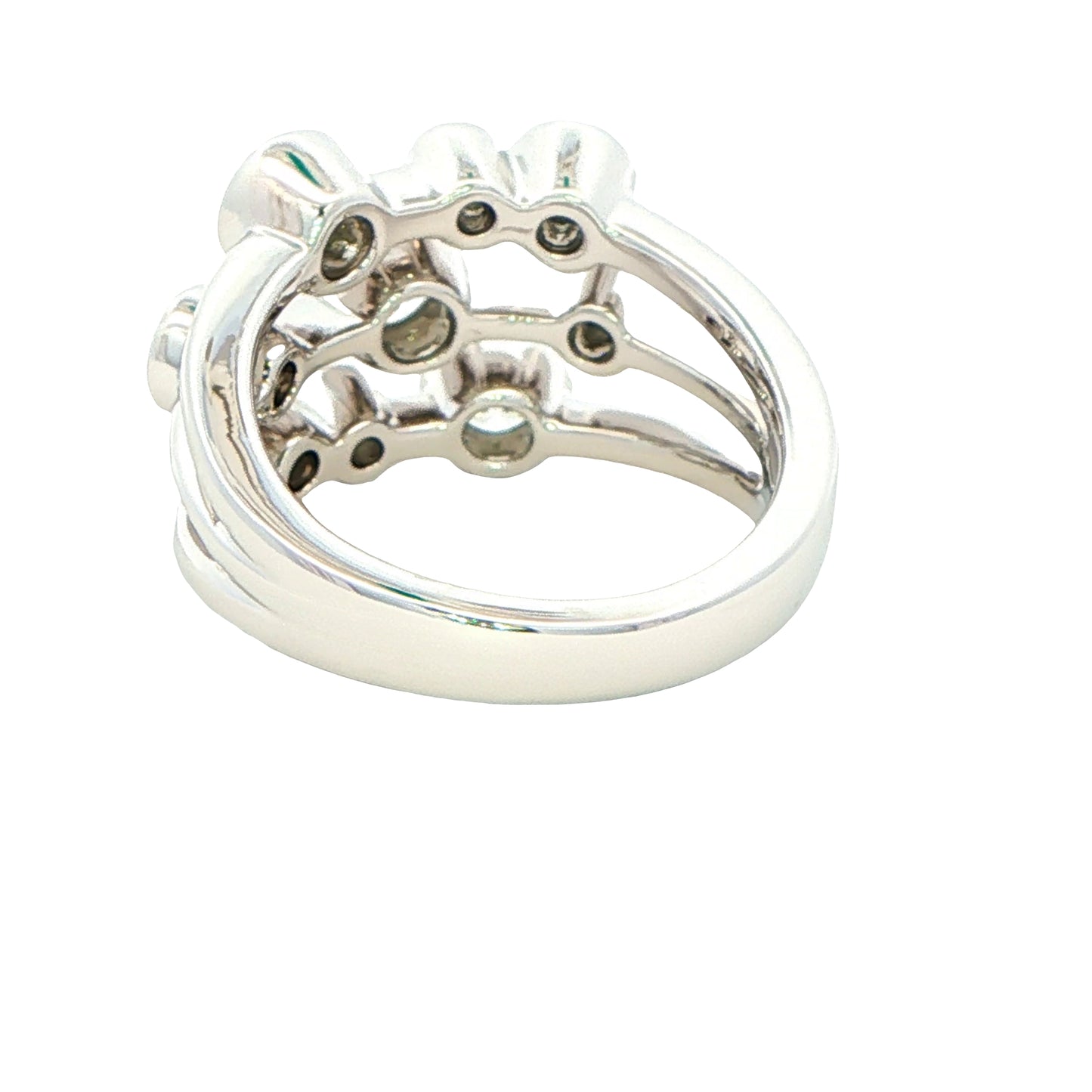 Round Brilliant Cut Diamond Bubble Style Ring ~ 1.10cts Gardiner Brothers