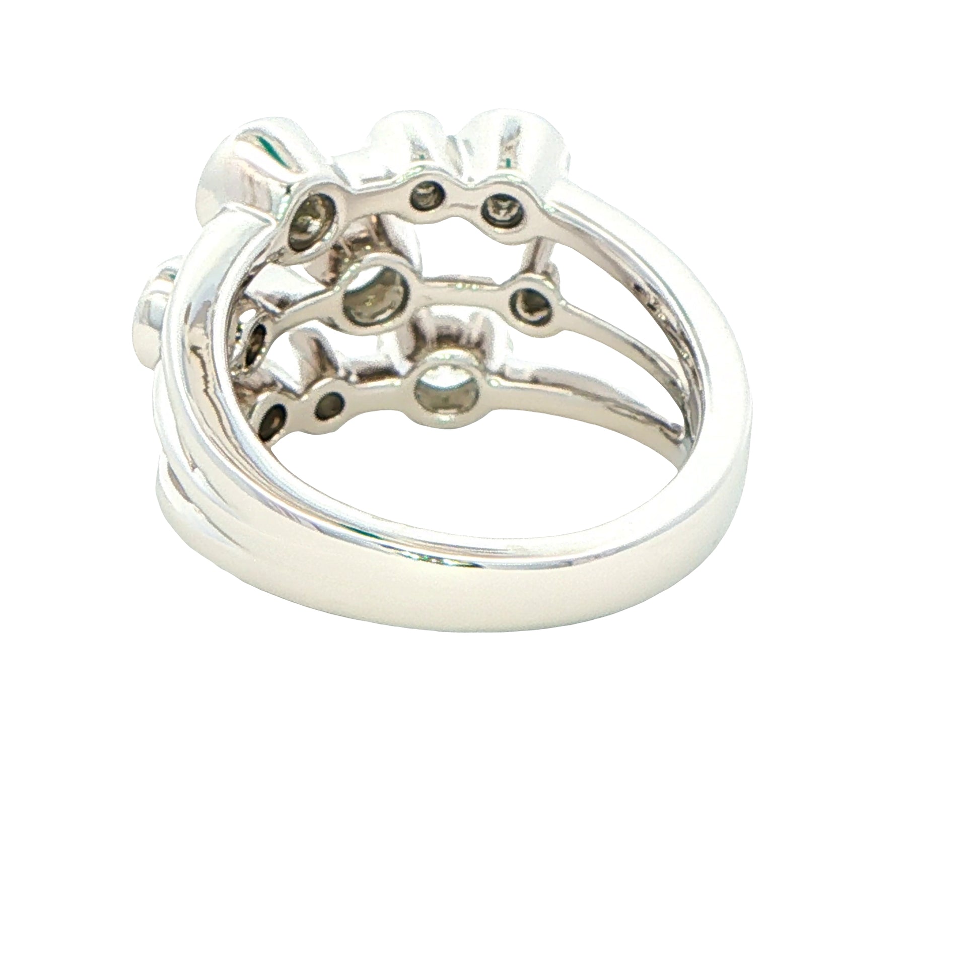 Round Brilliant Cut Diamond Bubble Style Ring ~ 1.10cts Gardiner Brothers