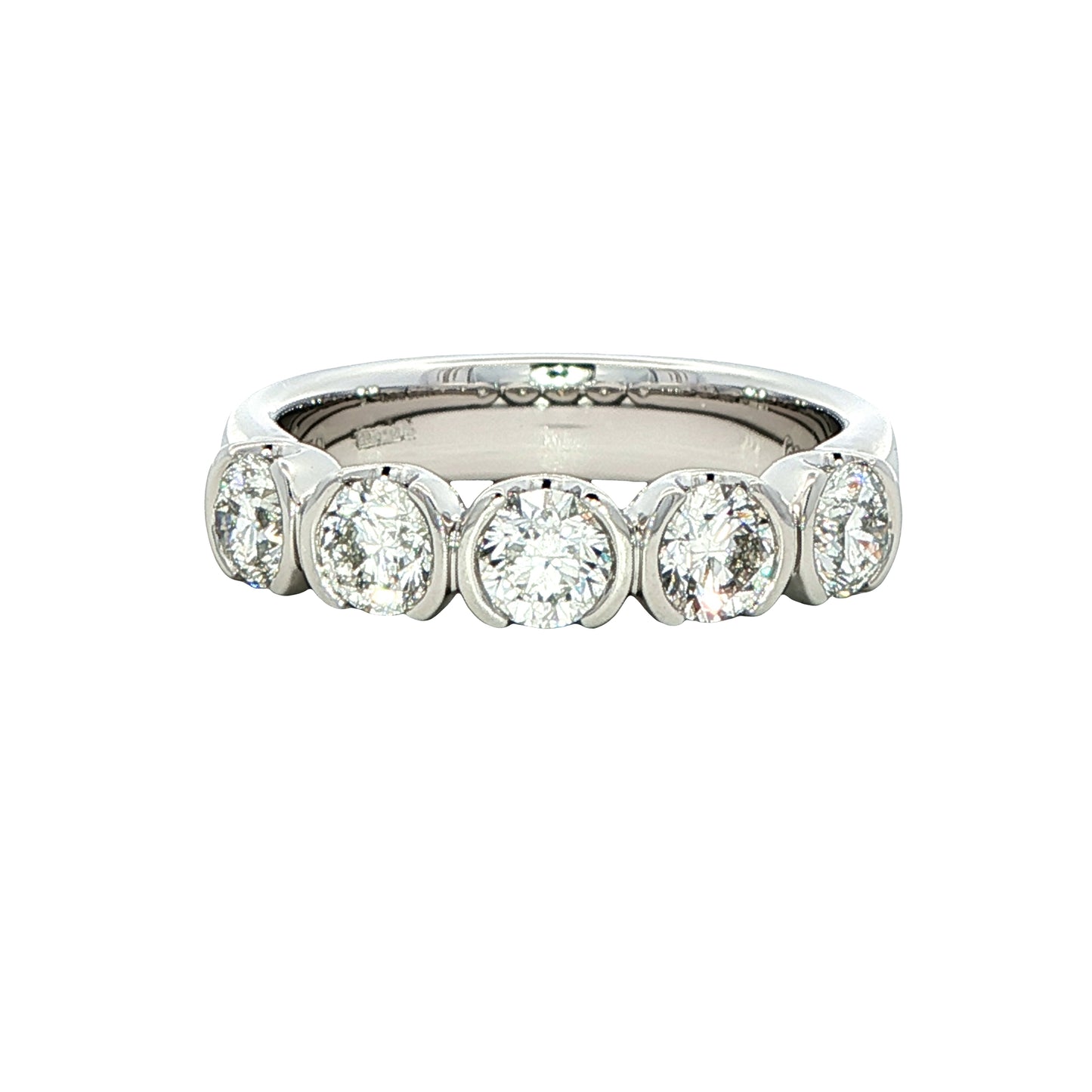 Round Brilliant Cut Diamond 5 Stone Ring - 1.25cts Gardiner Brothers