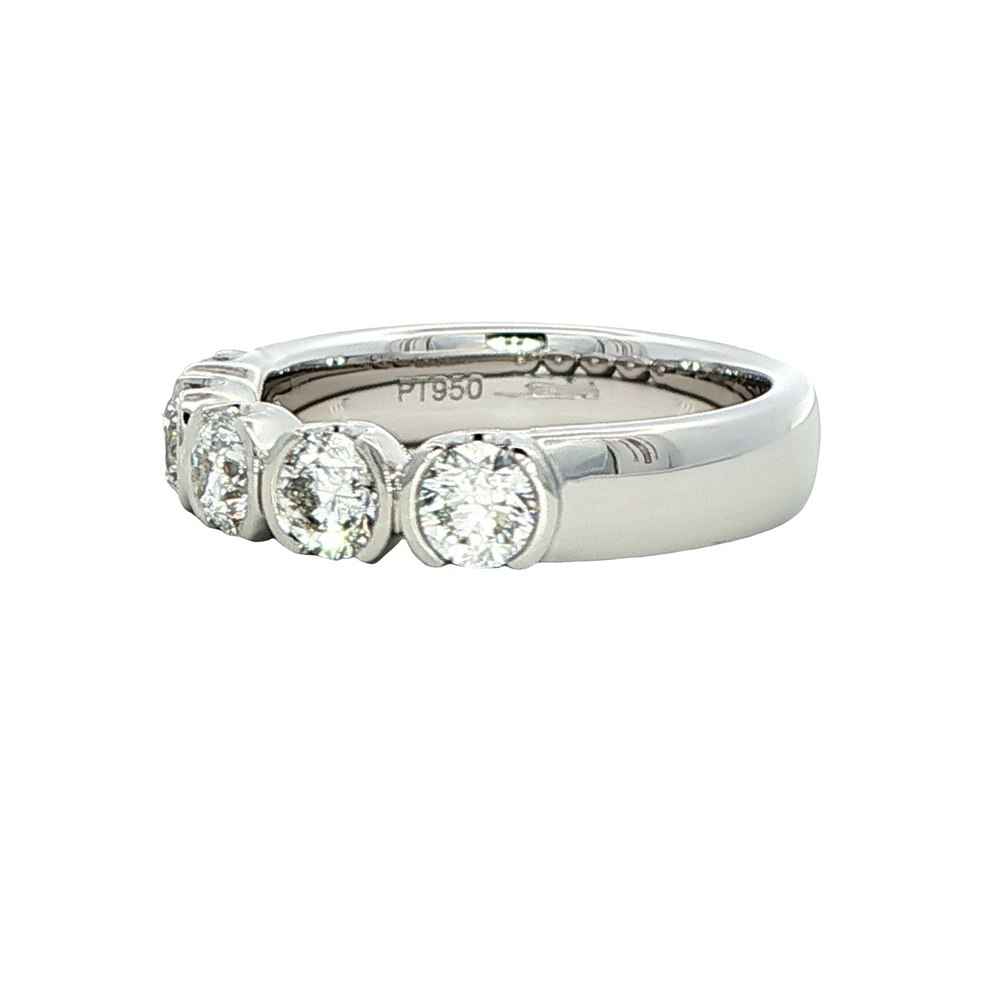 Round Brilliant Cut Diamond 5 Stone Ring - 1.25cts Gardiner Brothers