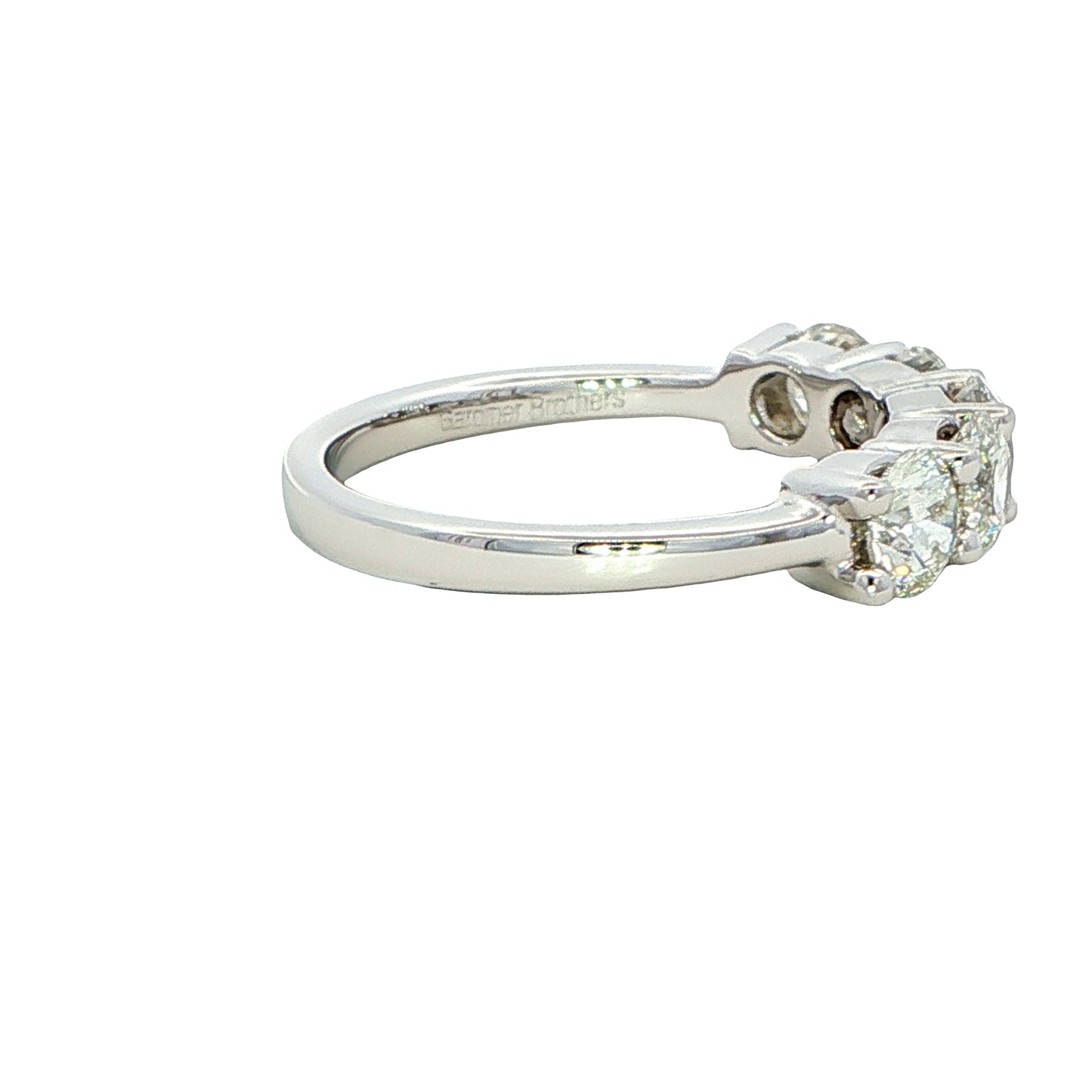 Round Brilliant Cut 5 Stone Diamond Eternity Ring - 1.60cts Gardiner Brothers