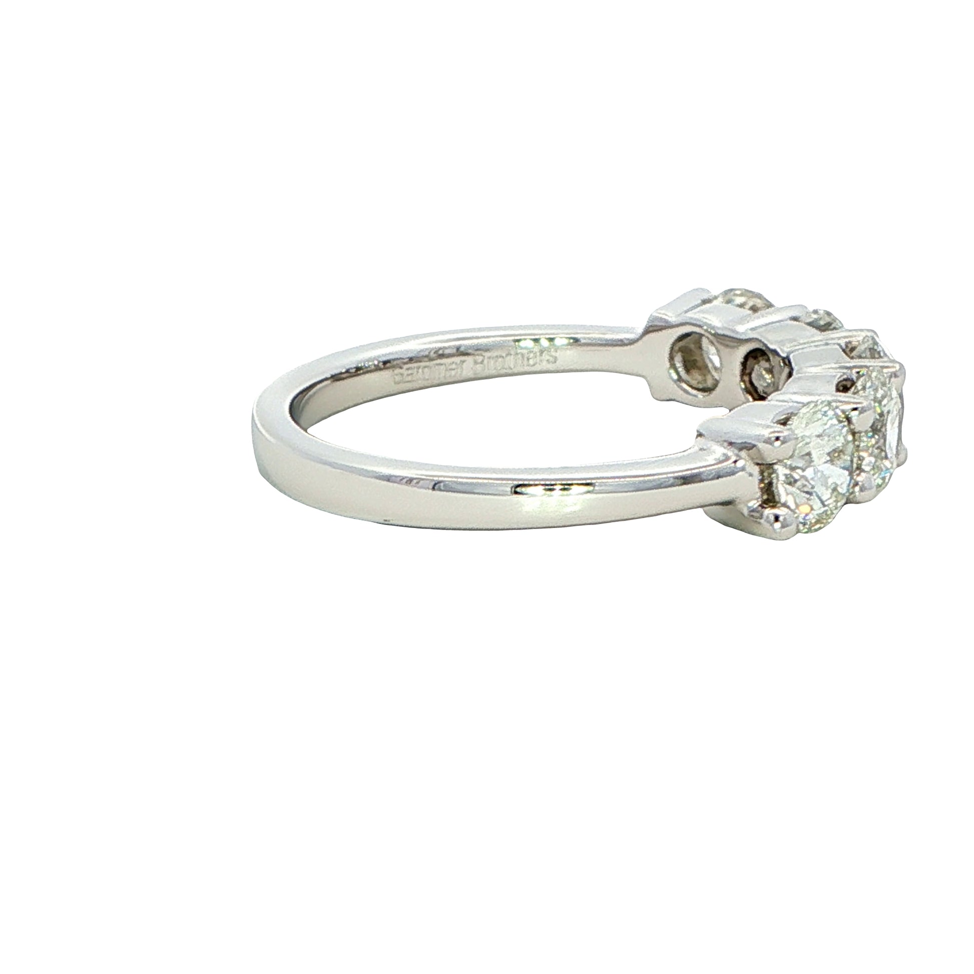 Round Brilliant Cut 5 Stone Diamond Eternity Ring - 1.60cts Gardiner Brothers