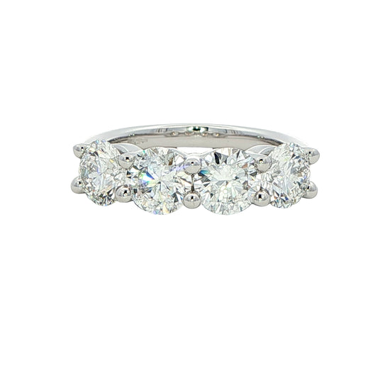 Round Brilliant Cut Diamond 4 Stone Ring - 2.80cts Gardiner Brothers