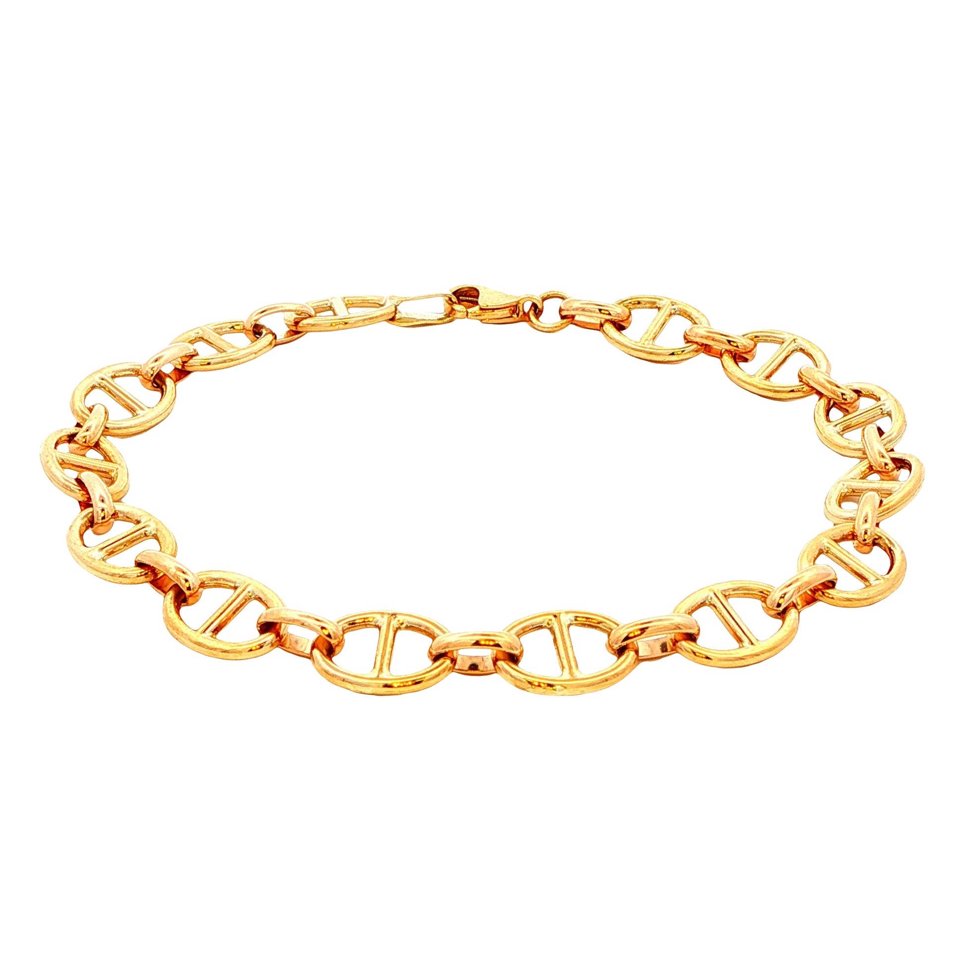 Yellow Gold Marina Link Bracelet Gardiner Brothers